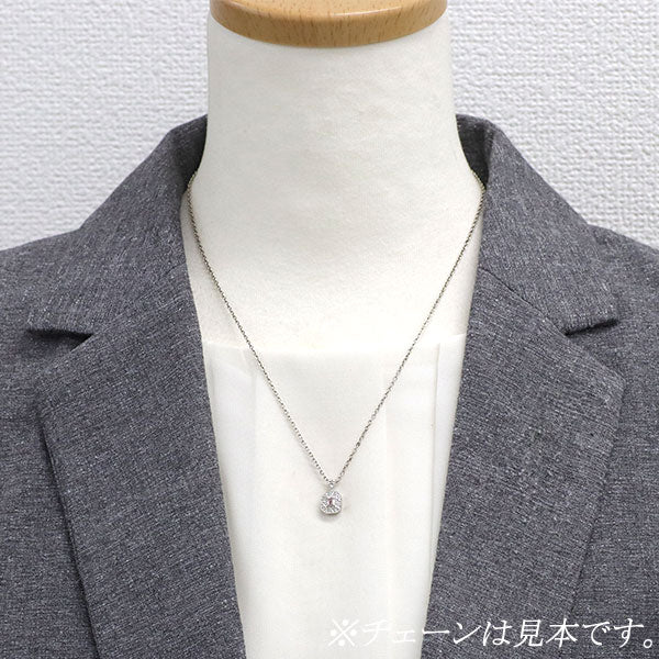 Pt950 天然ピンクダイヤモンド ペンダントトップ 0.098ct FBP SI2 D0.10ct