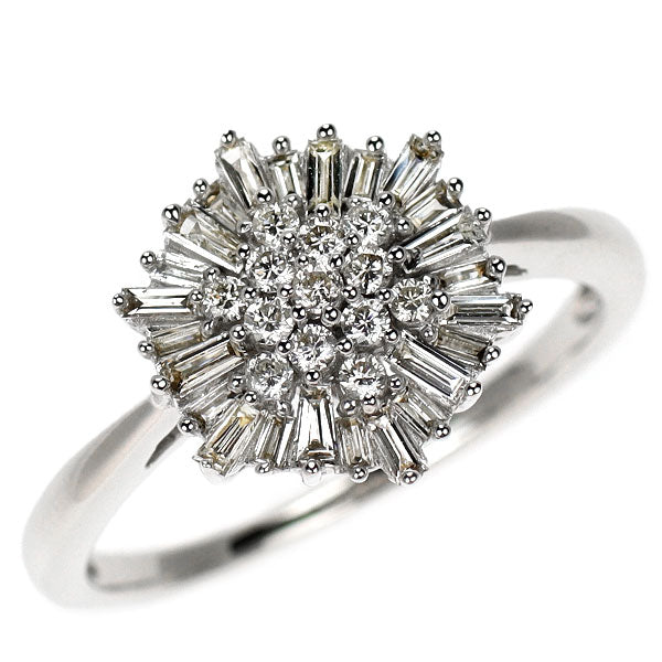 K18WG ダイヤモンド リング 0.43ct