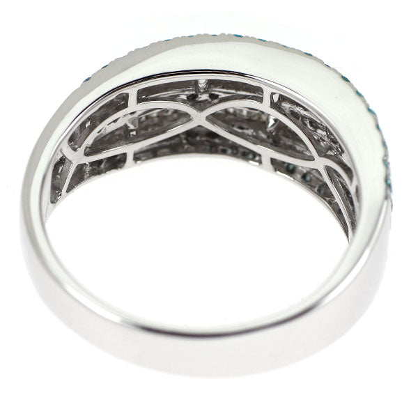 K18WG パライバトルマリン ダイヤモンド リング 0.75ct D0.49ct