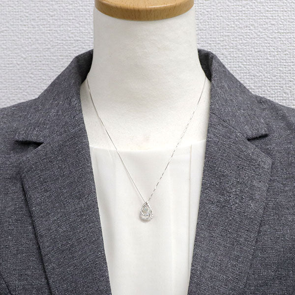K18WG ダイヤモンド ペンダントネックレス 0.30ct