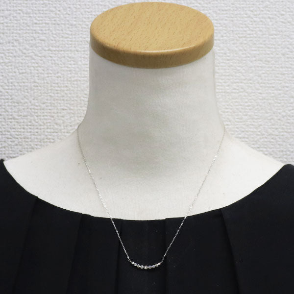 K18WG ダイヤモンド ペンダントネックレス 0.30ct