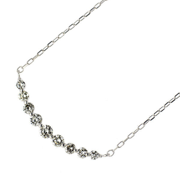 K18WG ダイヤモンド ペンダントネックレス 0.30ct