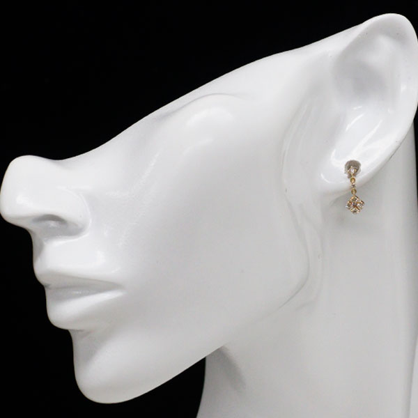 K18YG ダイヤモンド ピアス 0.30ct