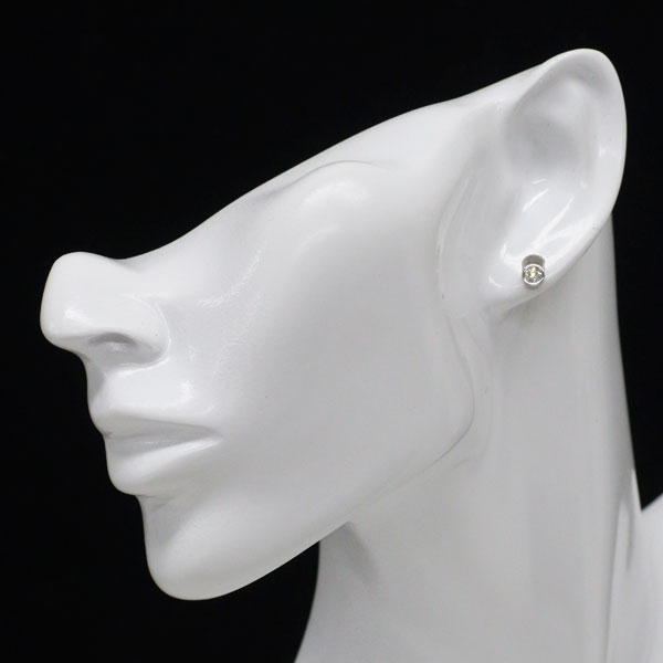 Pt900 ダイヤモンド ピアス 0.28ct