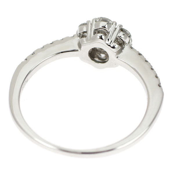 Pt950 パライバトルマリン ダイヤモンド リング 0.05ct D0.40ct フラワー