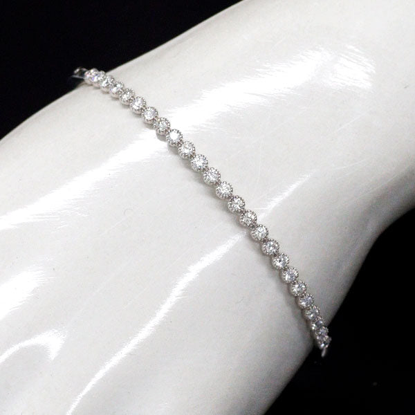 K18WG ダイヤモンド バングル 0.83ct