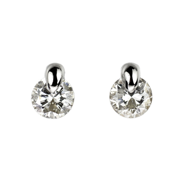 Pt900 ダイヤモンド ピアス 0.32ct