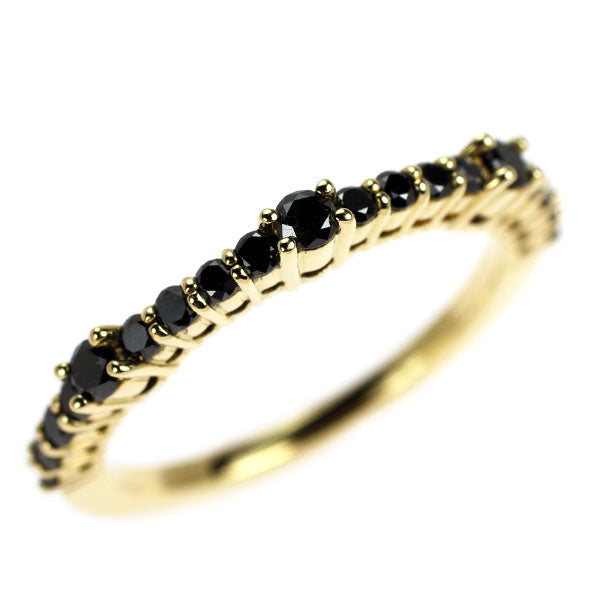 ポンテヴェキオ K18YG ブラックダイヤモンド リング 0.53ct