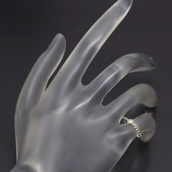スタージュエリー K18WG ダイヤモンド リング 0.03ct ピンキー