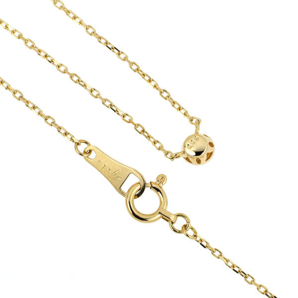 アガット/agete K18YG ダイヤモンド ペンダントネックレス 0.09ct