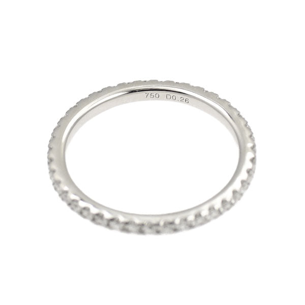 K18WG ダイヤモンド リング 0.26ct ピンキー フルエタニティ