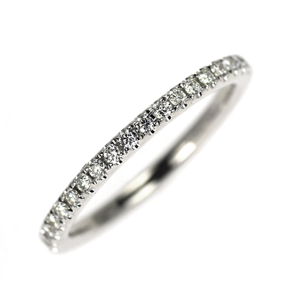 K18WG ダイヤモンド リング 0.26ct ピンキー フルエタニティ