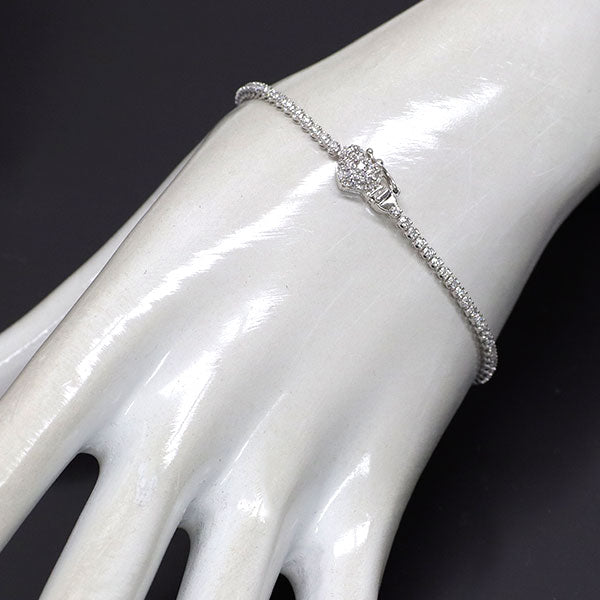 ポンテヴェキオ K18WG ダイヤモンド ブレスレット 1.19ct テニス
