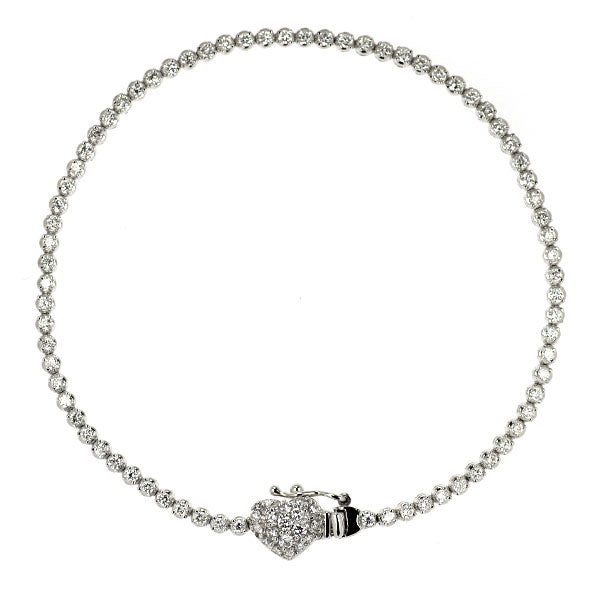 ポンテヴェキオ K18WG ダイヤモンド ブレスレット 1.19ct テニス