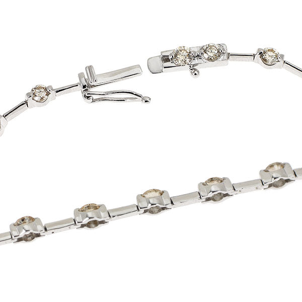 K18WG ダイヤモンド ブレスレット 2.00ct