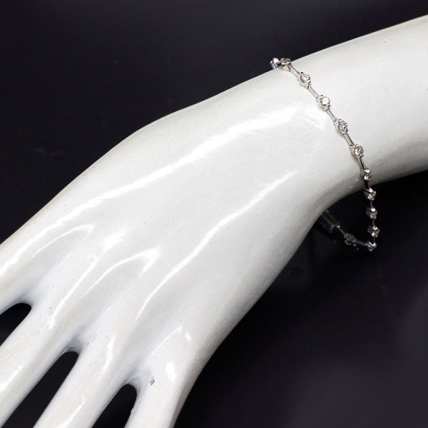 K18WG ダイヤモンド ブレスレット 2.00ct
