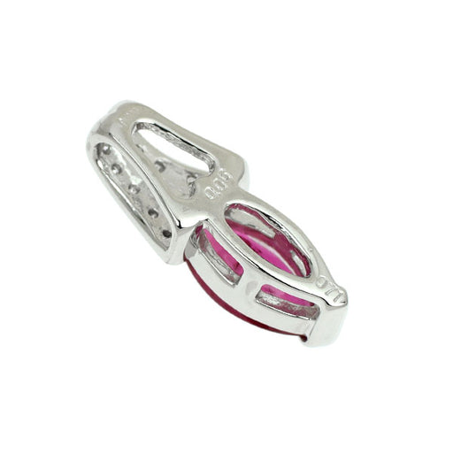 Pt900 ルビー ダイヤモンド ペンダントトップ 0.71ct D0.06ct
