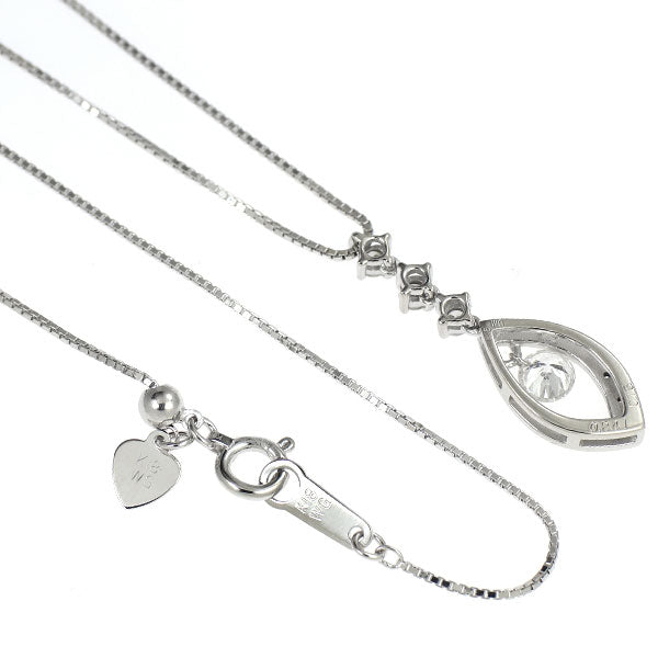 K18WG ダイヤモンド ペンダントネックレス 0.241ct G SI2 D0.15ct
