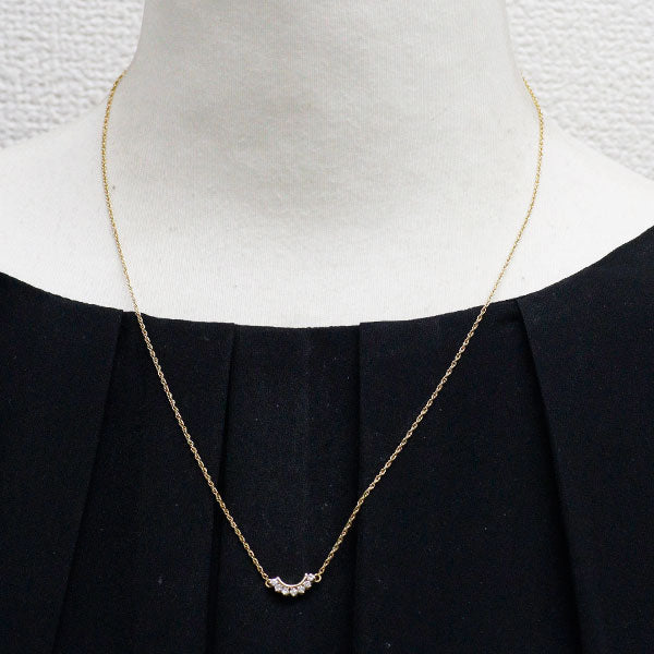 星の砂 K18YG ダイヤモンド ペンダントネックレス 0.36ct