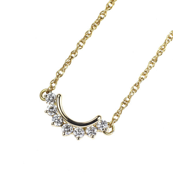 星の砂 K18YG ダイヤモンド ペンダントネックレス 0.36ct
