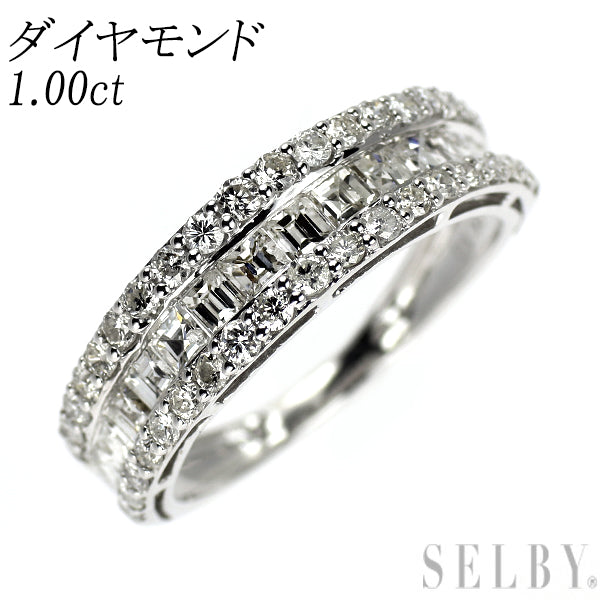 K18WG ダイヤモンド リング 1.00ct