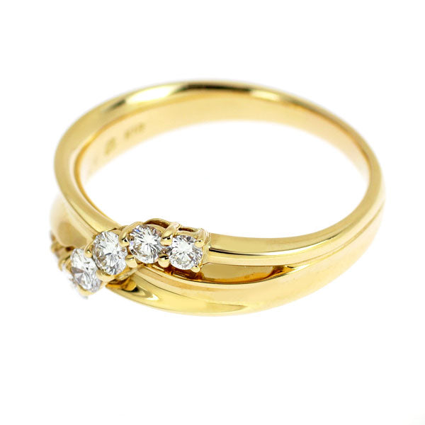 モニッケンダム K18YG ダイヤモンド リング 0.45ct