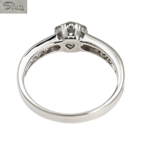 スタージュエリー Pt950 ダイヤモンド リング 0.35ct フラワー 