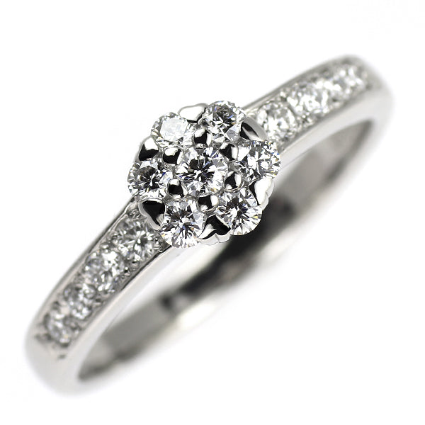 スタージュエリー Pt950 ダイヤモンド リング 0.35ct フラワー