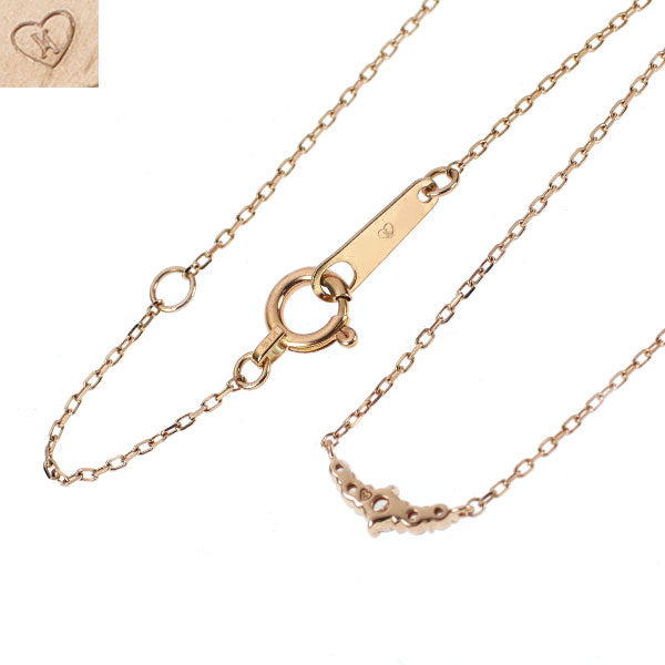 ヴァンドーム青山 K18PG ダイヤモンド ペンダントネックレス 0.05ct