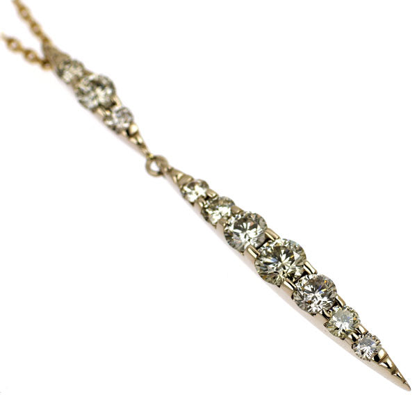 カシケイ K18BG ブラウンダイヤモンド ペンダントネックレス 1.00ct ネイキッド