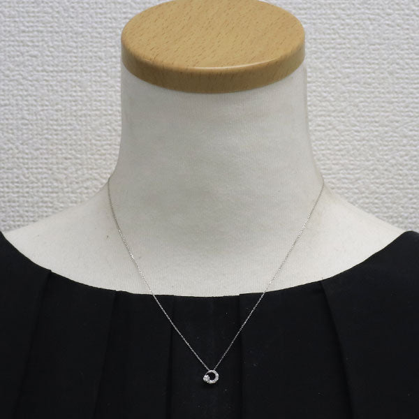 wish upon a star Pt950/ Pt850 ダイヤモンド ペンダントネックレス 0.070ct D0.04ct