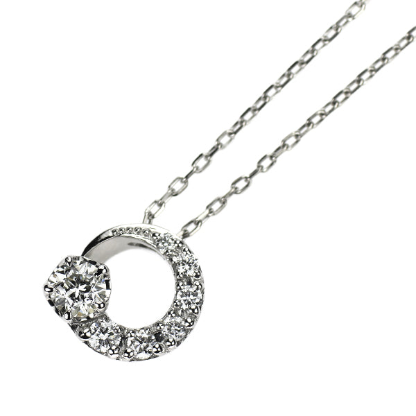 wish upon a star Pt950/ Pt850 ダイヤモンド ペンダントネックレス 0.070ct D0.04ct