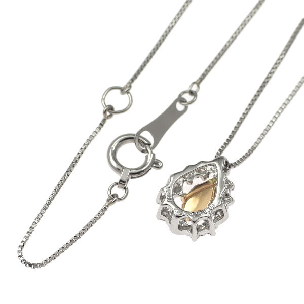 希少 Pt900/K18PG/Pt850 天然ピンク ダイヤモンド ペンダントネックレス 0.06ct D0.06ct