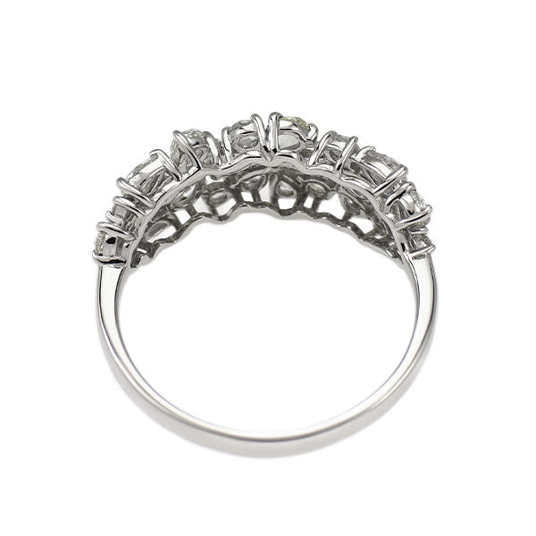 Pt950 ローズカット ダイヤモンド リング 0.70ct