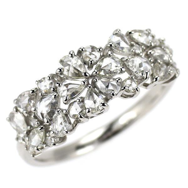 Pt950 ローズカット ダイヤモンド リング 0.70ct