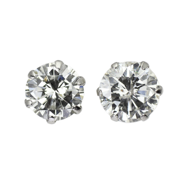 新品 Pt900 ダイヤモンド ピアス 1.367ct I I1 G