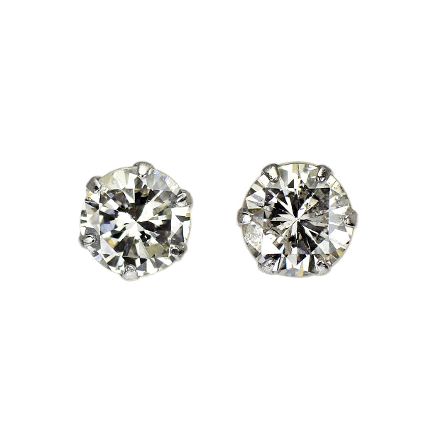 新品 Pt900 ダイヤモンド ピアス 0.470ct K（Faint Brown）SI2/I1 Fair
