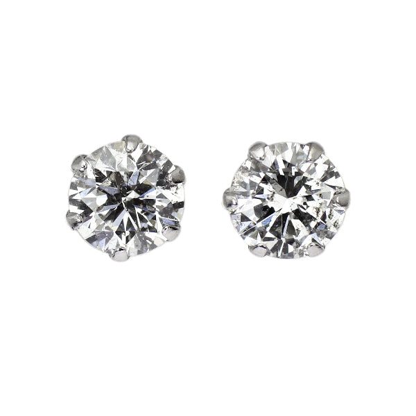 新品 Pt900 ダイヤモンド ピアス 0.669ct H/I I1 VG