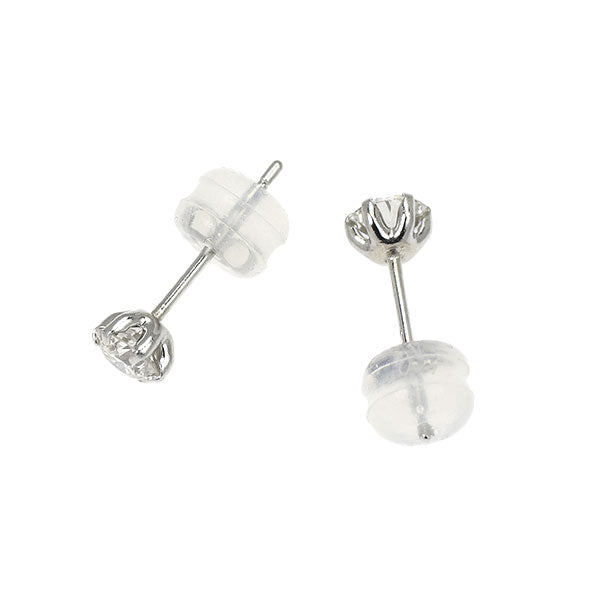 新品 Pt900 ダイヤモンド ピアス 0.452ct Faint Brown VS1-2 EXHC