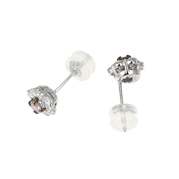 新品 希少 Pt900 天然ピンク ダイヤモンド ピアス 0.160ct FLOP/FBP I1 D0.42ct