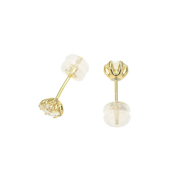 新品 K18YG ダイヤモンド ピアス 0.704ct L VS1 G
