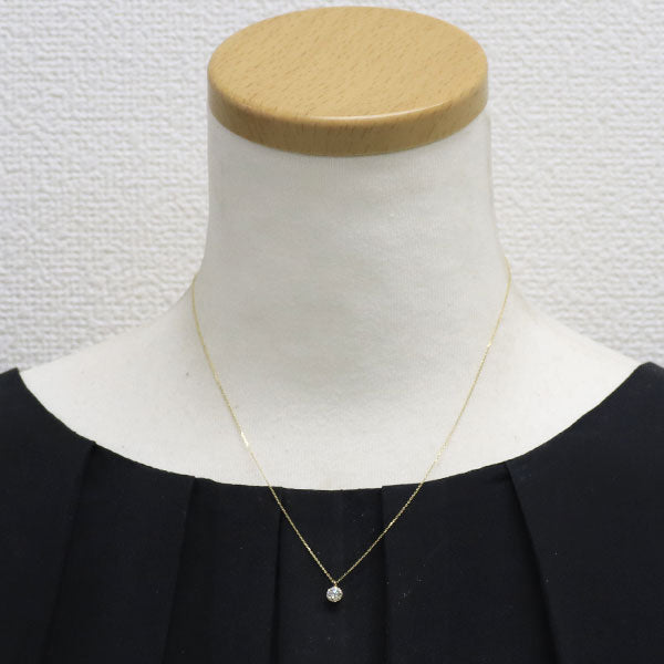新品 K18YG ダイヤモンド ペンダントネックレス 0.388ct K VS2 VG（Heart）