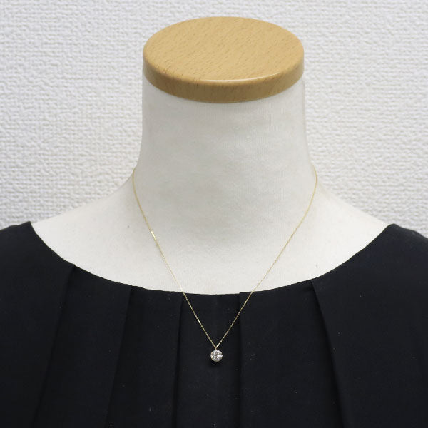 新品 K18YG ダイヤモンド ペンダントネックレス 0.761ct M（Faint Brown） SI2 G