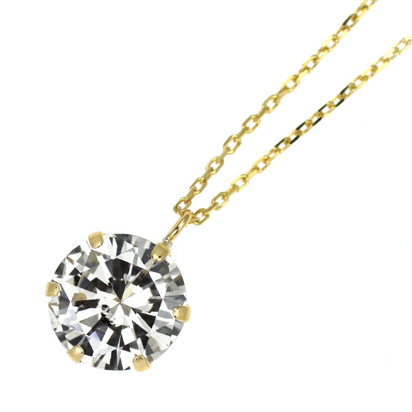 新品 K18YG ダイヤモンド ペンダントネックレス 0.761ct M（Faint Brown） SI2 G