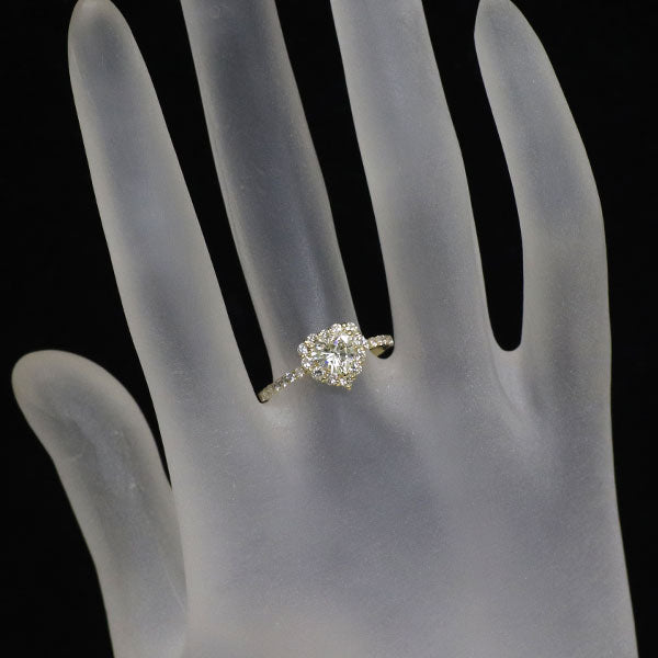 新品 K18YG ハートシェイプ ダイヤモンド リング 0.585ct K VS2 D0.50ct