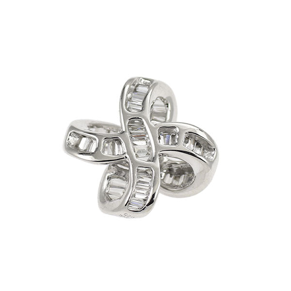 K18WG ダイヤモンド ペンダントトップ 0.25ct