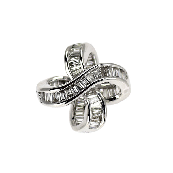 K18WG ダイヤモンド ペンダントトップ 0.25ct