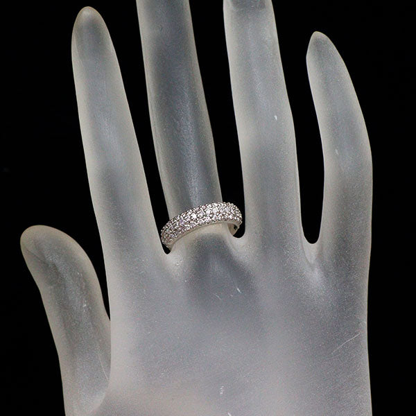 希少 Pt900 天然ピンク/カラーレス ダイヤモンド リング 0.48ct パヴェ