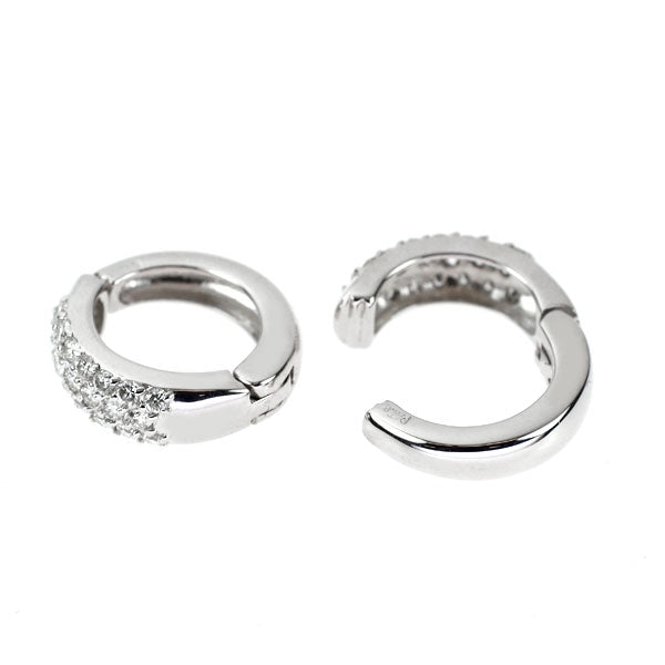 K18WG ダイヤモンド イヤリング 0.70ct