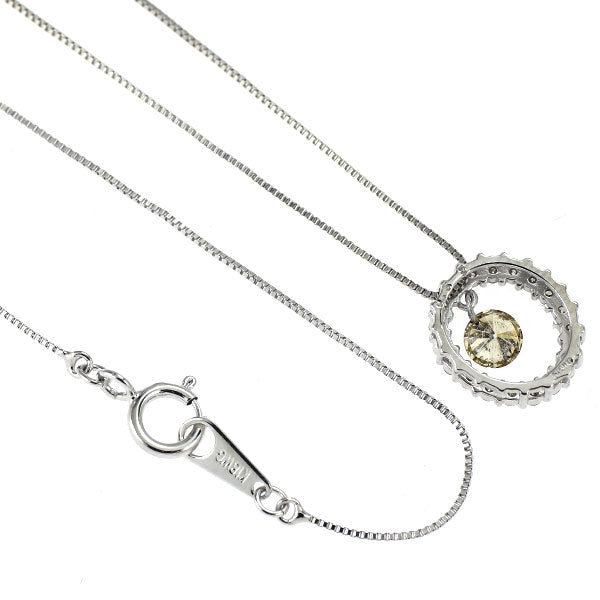 K18WG ダイヤモンド ペンダントネックレス 0.35ct
